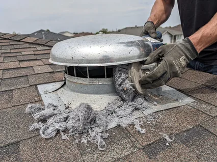 Cleaning Dryer Vent On Roof in St. Petersburg