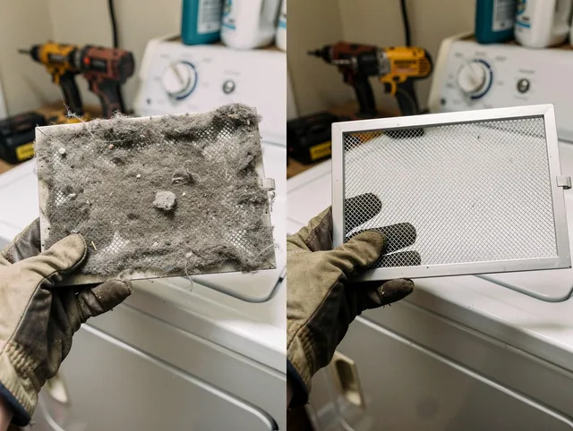 Professional lint trap cleaning by St. Petersburg Dryer Vent Cleaning in St. Petersburg